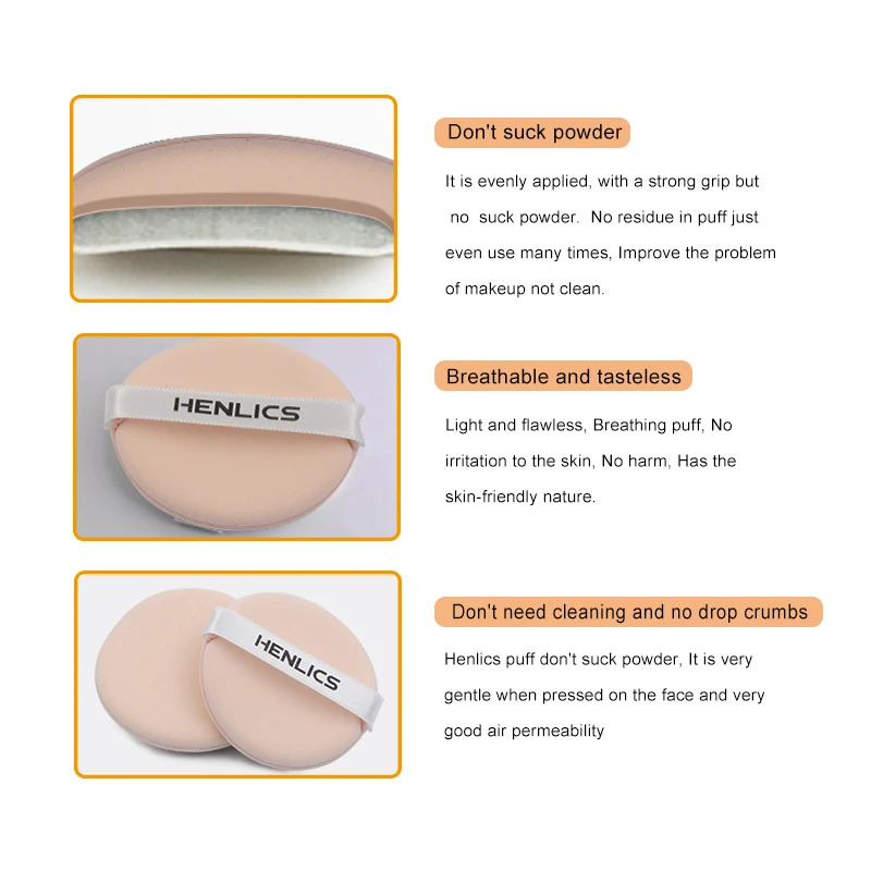 HENLICS Sunscreen Bouncing Cushion BB Cream Concealer Moisturizing Foundation Whitening Face Cosmetics 2 in 1  Makeup Set (7)