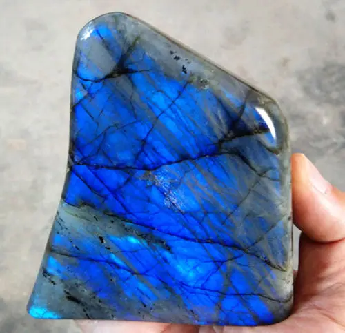 

002203 Natural Multicolor Labradorite Quartz Crystal Specimen Madagascar