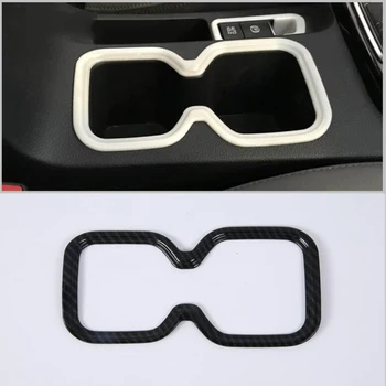 

For KIA Sportage R 2018 1PC Carbon Fiber ABS Chrome Car Front & Rear Water Cup Frame Cover Trim Car Styling Auto Accessories