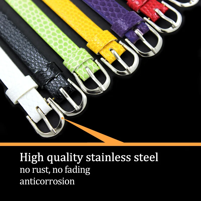 100PCS 8MM PU Leather Snake Wristband&Bracelets for DIY 8mm Slide Letters/Charms