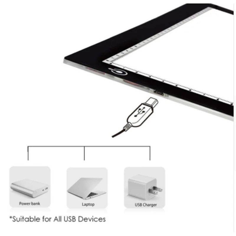 Dimmable Ultrathin 3.5mm A4 LED Light Box Stencil Touch Board Drawing Copy Board Animation Tracing Pad Without Radiation