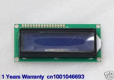 

DHL/EUB 5pcs 1602 16x2 Character LCD Display Module HD44780 Controller Blue Blacklight 15-18