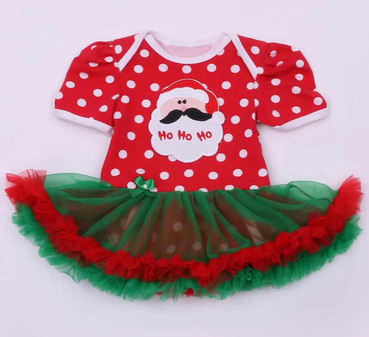 Детские новогодние зимние комбинезоны платья для девочек Санта Снеговик олень детская одежда Рождественский костюм наряды детская праздничная одежда - Цвет: 1