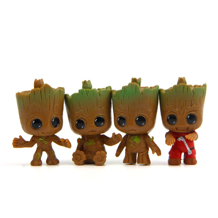 4pcs-set-New-Cute-Brinquedos-Guardians-Of-The-Galaxy-Mini-Cute-Groot-Baby-Tree-Model-Action