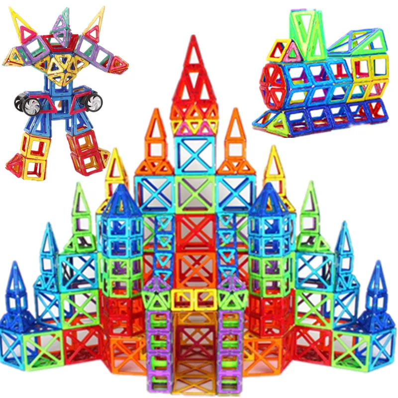 

3D Mini Size Magnetic Building Blocks Designer Construction Accessory Plastic Magnet Pulling Educational Diy Toys For Kids Gifts