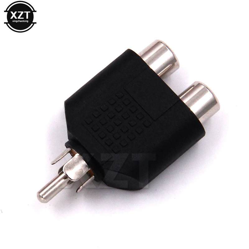 

3.5mm AV Audio 2 in 1 RCA Male Plug to 2 RCA Female RCA Y Splitter for Camera DVD VCD Recorder TV Audio Connectors Adapter Cable