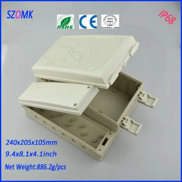 

4 pieces a lot IP 68 waterproof plastic box 240*205*105mm 9.4 * 8.1 *4.1inch