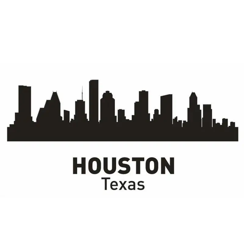 DCTAL HOUSTON City deckle Landmark Skyline настенные стикеры s наклейки с набросками плакат Parede