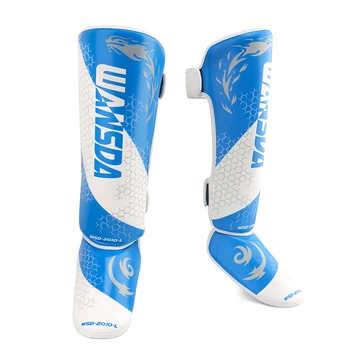

Muay Thai Shin Guards Karate Profession Taekwondo Knee Shank Kick Boxing Leg Sleeve MMA Durable Men Training Foot Protector