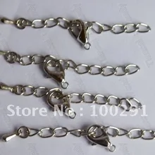 500 шт родиевое покрытие 5 см удлинитель звено цепи с 12 мм застежкой Омаров