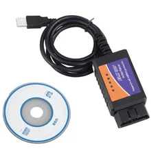 12 В автомобильный OBD ELM 327 V1.5 OBD2 USB автомобильный диагностический сканер инструмент сканирования ELM327 OBDII USB интерфейс CAN-BUS Код ридеры инструменты