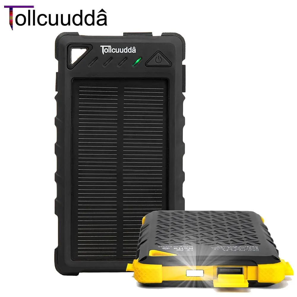 Tollcuudda Solar Power Bank Cargador China Waterproof Usb 