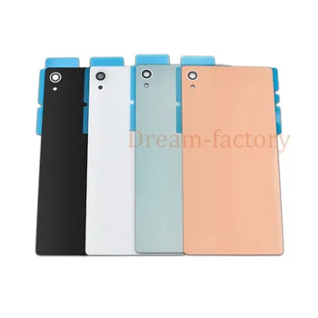 

50pcs/lot Back Glass Battery Cover Rear Door Panel Housing Case For SONY XPERIA Z3 Plus Z4 Back Glass Cover