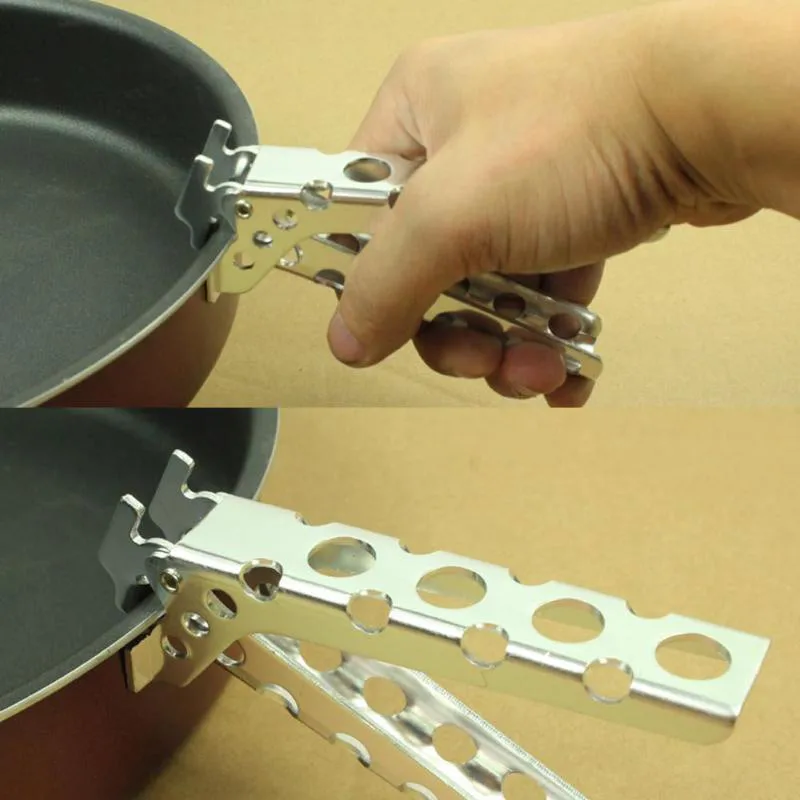 Antihot Gripper Holder Camping Pot Pan Gripper Handle Skid Resistance