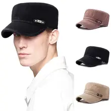 Мужская и женская уличная Классическая бейсбольная солнцезащитная Кепка в стиле милитари, Регулируемая прочная Кепка с плоским верхом для боевого патруля, однотонная кепка черного цвета PSG25