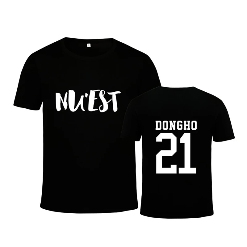 

2017 KPOP T-shirt Korean Fashion NUEST NU'EST After School Boys Pledis Boys Album CANVAS Cotton Tshirt K-POP T Shirts