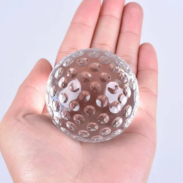 US $5.35 4-5cm Clear Crystal Glass Golf Ball Asian Quartz Ball Home Decor Fengshui Crafts Furnishing Ornamen