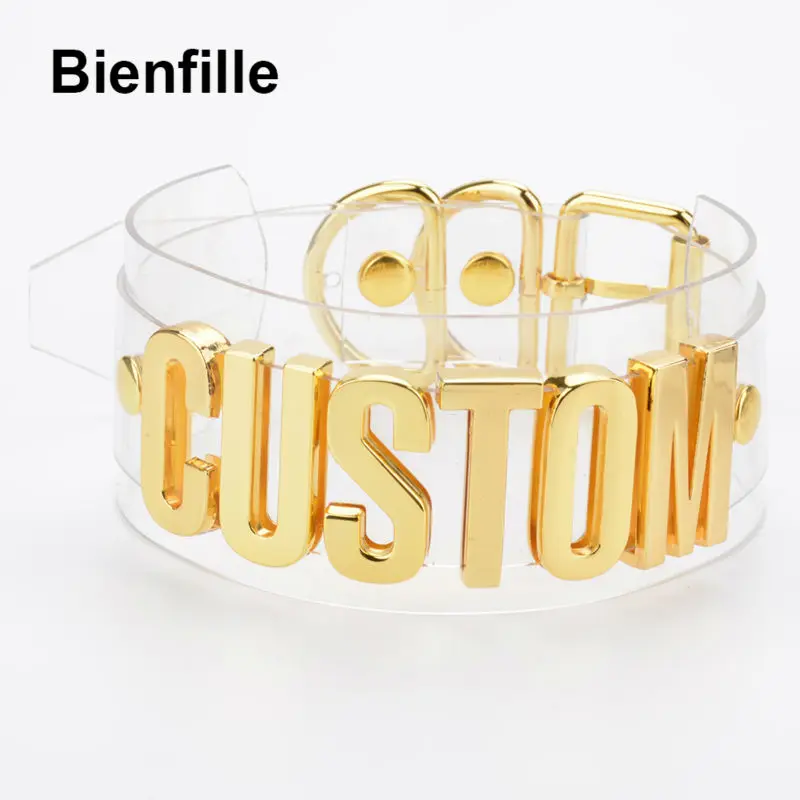 Customized Unique Letter Necklace Women Handmade Romantic Two Layer Wide Clear PVC Vinyl Transparent Choker Sexy Collar Necklace Customized Unique Letter Necklace Women Handmade Romantic Two Layer Wide Clear PVC Vinyl Transparent Choker Sexy Collar Necklace