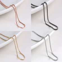 Ожерелье из цепочек для моей монеты Стекло плавающей памяти подвеска, кулон ожерелье модные аксессуары для Для женщин 60 см Длина