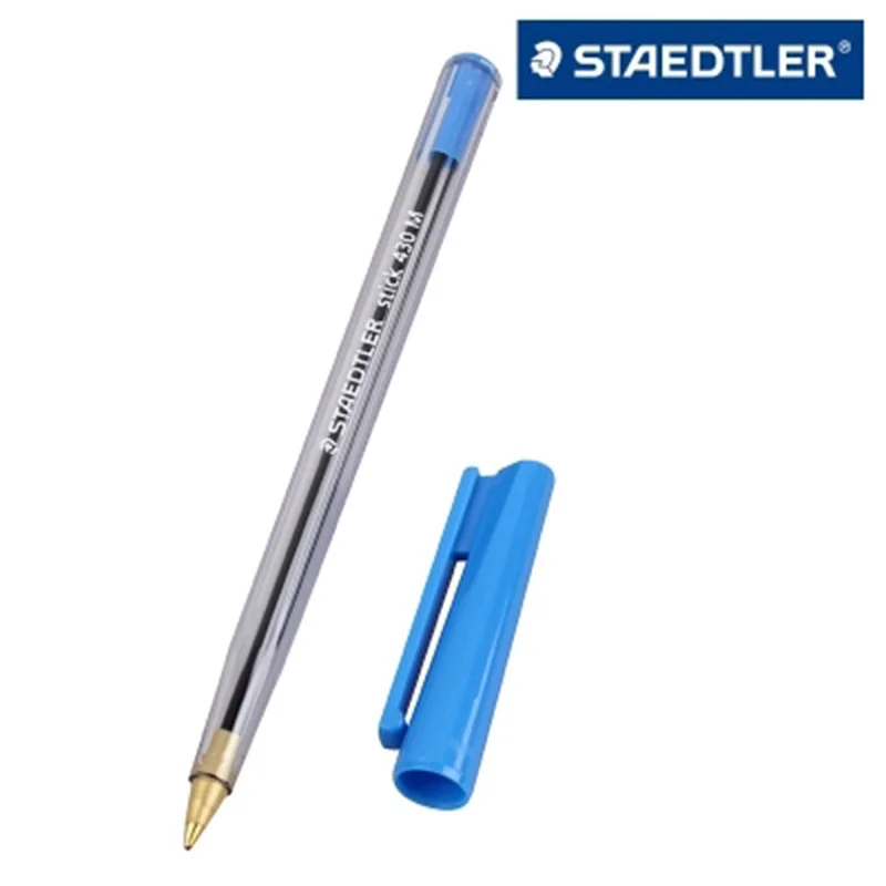 10 шт. шариковая ручка Staedtler 430 м, 0,7 мм, 10 шт./лот, красные, синие, черные, школьные и офисные принадлежности