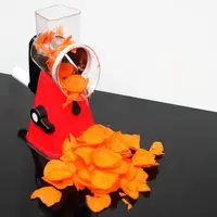 SDFC-Multi-function food Slicer ручной Speedy Safe Овощной измельчитель резак с 3 цилиндрическими лезвиями из нержавеющей стали f