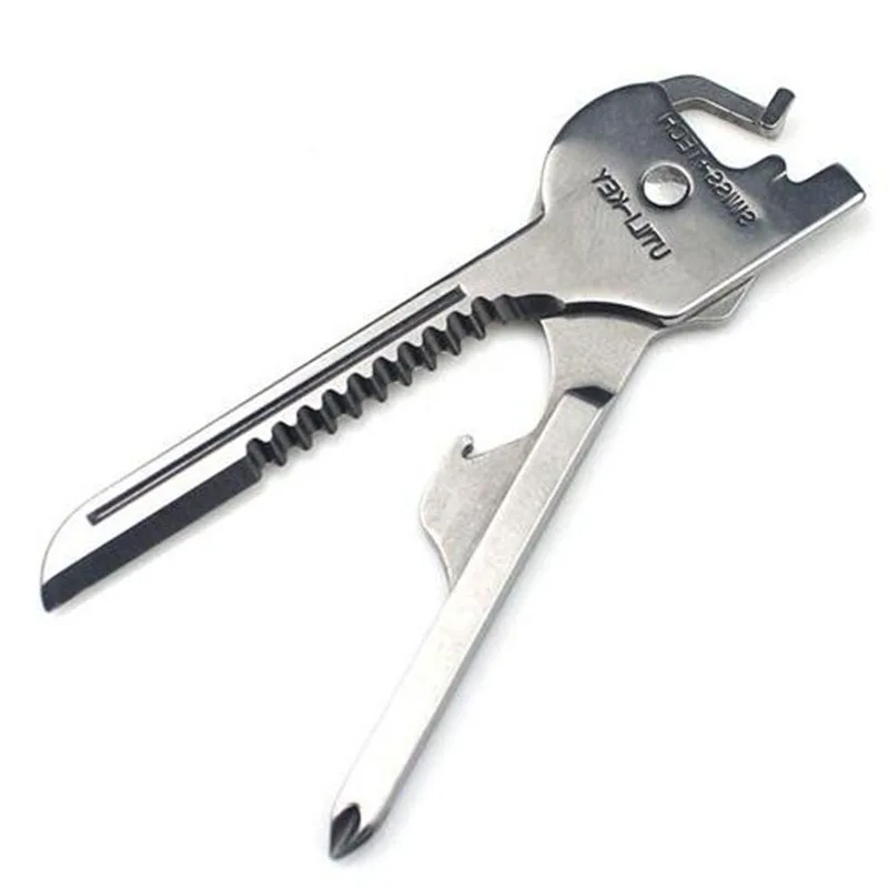 

New 6 In 1 Utili-Key Pliers Mini Multitool Folding Pocket EDC Camping Outdoor Survival Hunting Screwdriver Kit Bits Hand Tools
