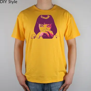 

QUENTIN MOVIE movie Pulp Fiction T-shirt Top Lycra Cotton Men T shirt New Design High Quality Digital Inkjet Printing