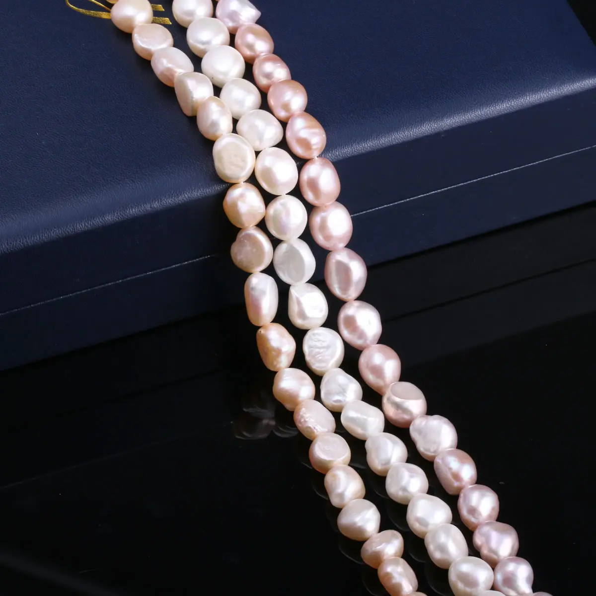 

100% Natural Freeform Freshwater Cultured Pearls Beads DIY Beads for Jewelry Making DIY Strand 15 Inches Size 10mm-11mm