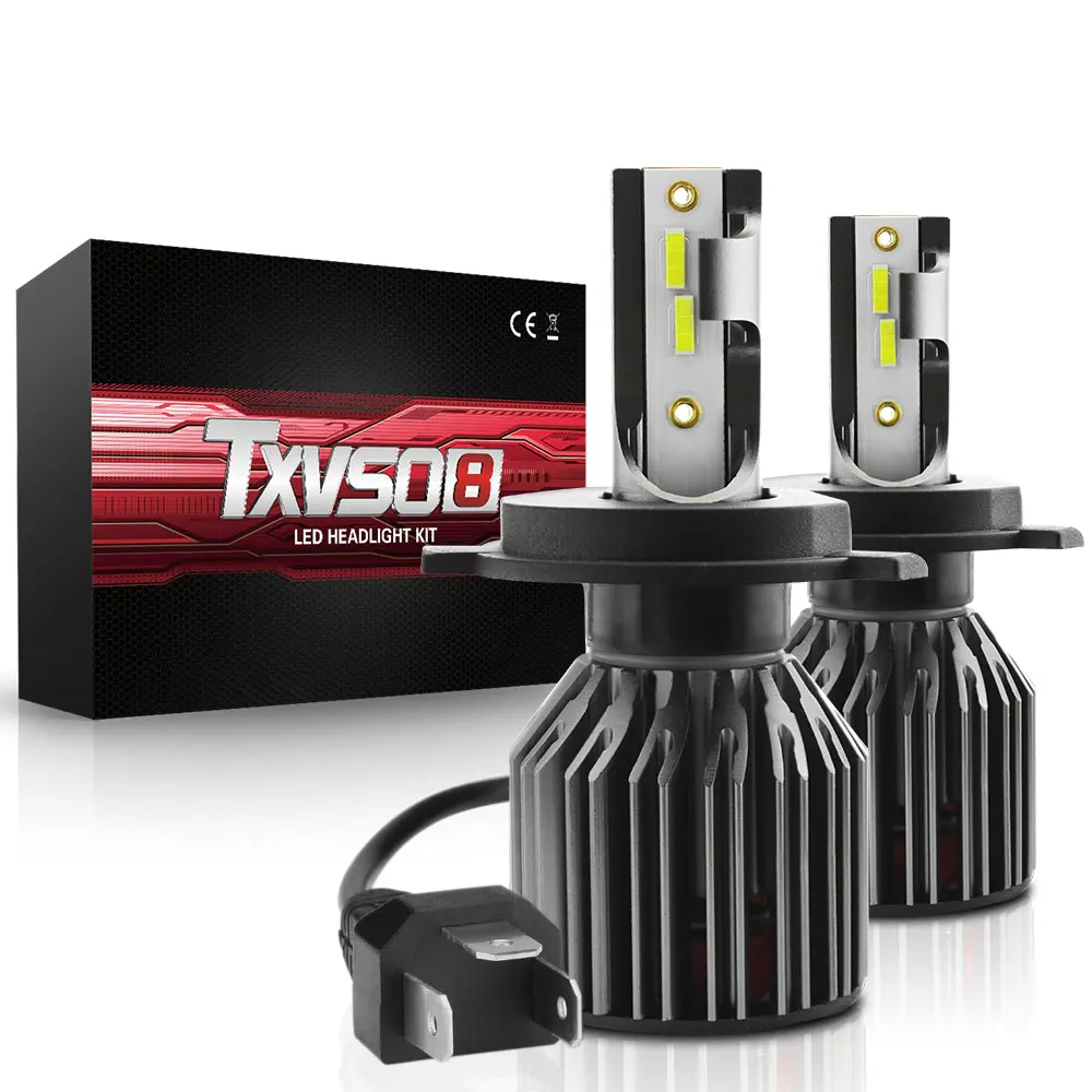 TXVSO8 супер яркие Автомобильные фары G4 LED Turbo H1 H4 H7 H8 H9 H11 HB3 9005 HB4 9006 автомобильная