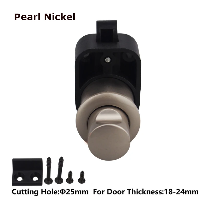 Жемчужный никель металлическая кнопка для фургон-дом на колесах шкаф для кухонных шкафов, дверной замок ручка P03