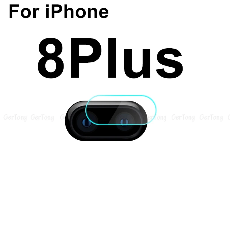 For iPhone 8plus 3 шт., закаленное стекло, объектив камеры для iPhone XR Xs Max 7 8 Plus, Защитная пленка для экрана, Защитная пленка для задней панели для iPhone X 10 7plus - Цвет: For iPhone 8plus