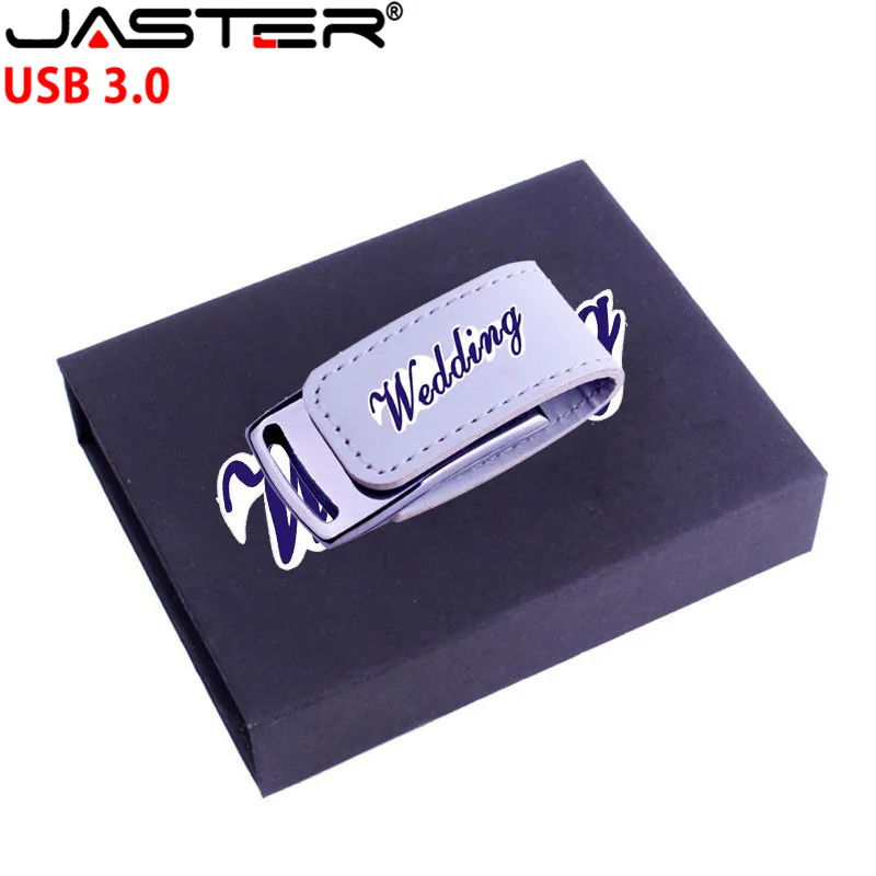 Флэш накопитель JASTER флеш USB 3 0 8 ГБ 16 32 64 кожаная Флэшка с картонной коробкой