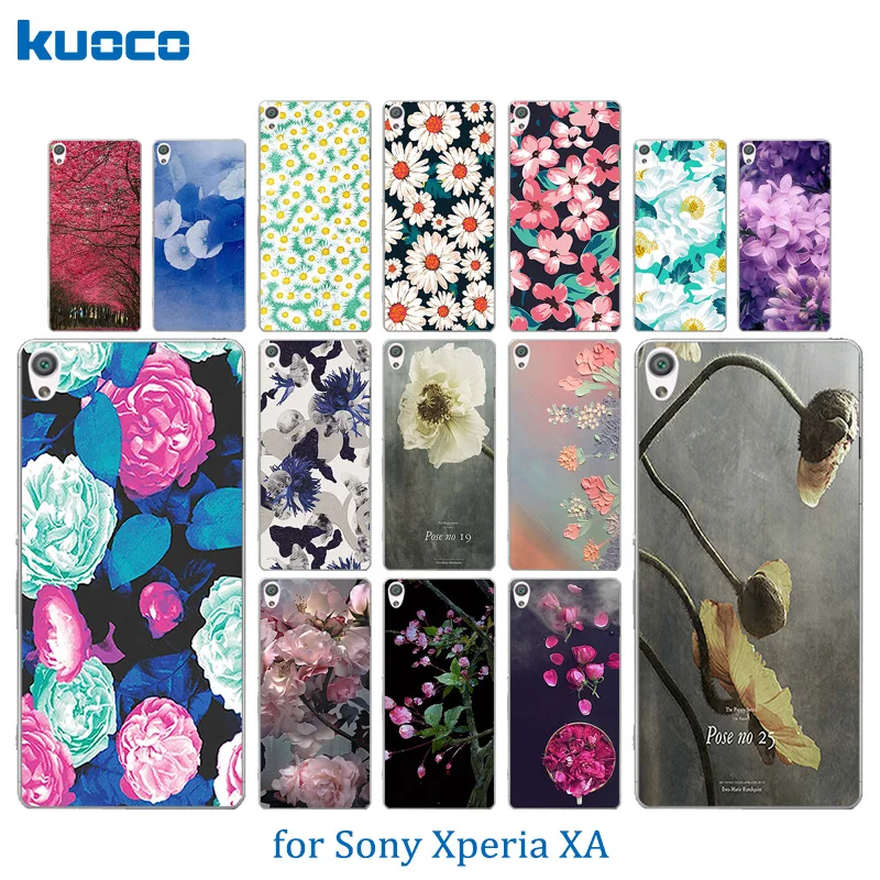 5.0 inch for Sony Xperia XA F3111 Phone Case Blossom Pattern Soft Silicone TPU Clear FOR Dual F3112 Protector Back Cover |