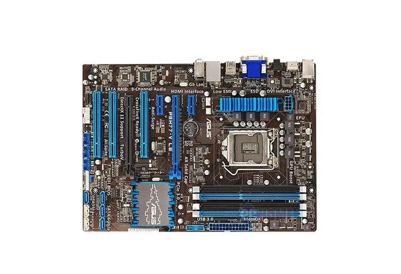 Free shipping original motherboard for ASUS P8H77-V LE LGA 1155 DDR3 for i3 i5 i7 cpu 32GB USB2.0 USB3.0 Z77 mainboard