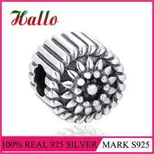 Винтаж цветок Шарм серебряные бусины для изготовления ювелирных изделий Подходит браслет браслеты поставки для ювелирных изделий porta joias