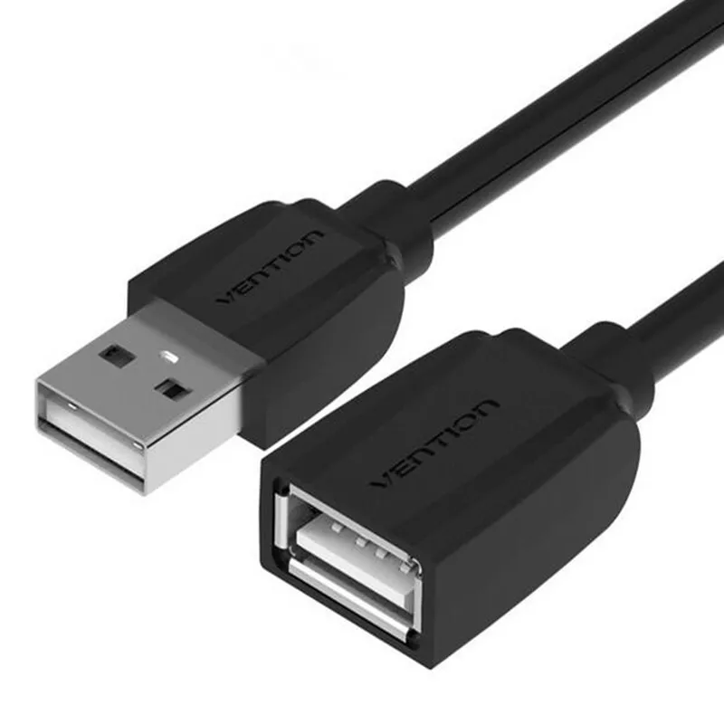 Vention USB2.0 3,0 кабель-удлинитель для мужчин и женщин кабель-удлинитель USB3.0 кабель-удлинитель для портативных ПК USB кабель-удлинитель - Цвет: USB 2 0 Black