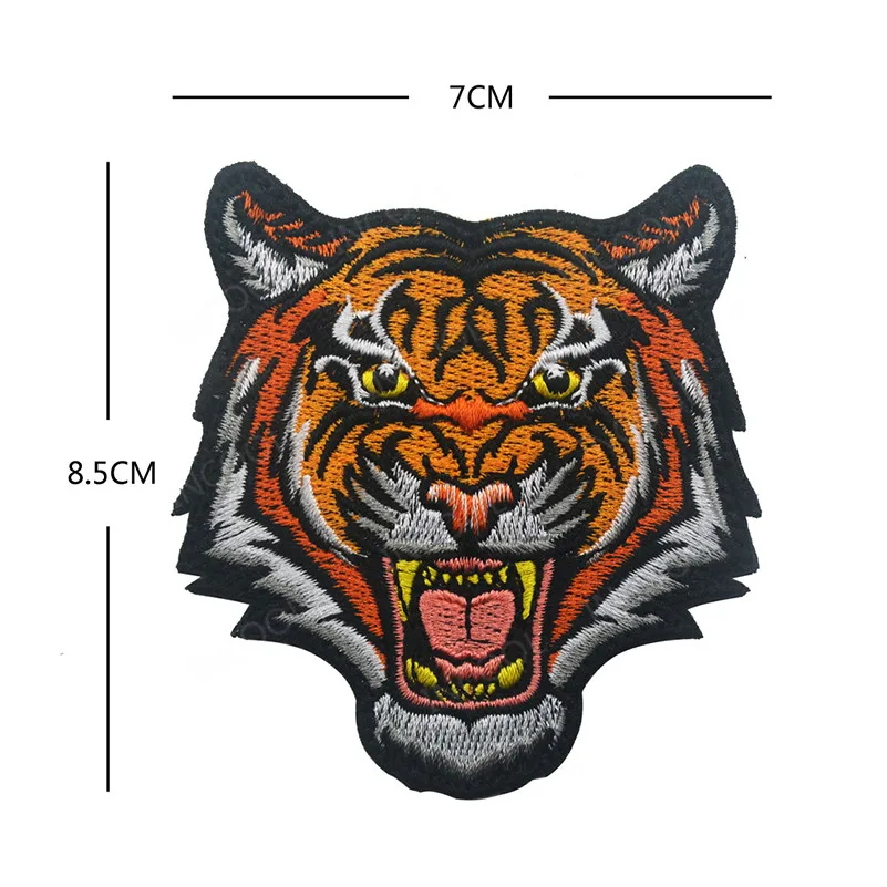 Русский волк Медведь Тигр нашивка Россия Военная армейская эмблема Тактический 3D вышитый значок боевой дух вышитая нашивка-аппликация - Цвет: 3