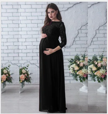Maternity Clothes Pregnancy Wedding Dresses Pregnant Women Lace Evening Dress Pregnancy Gown Dress Vestidos Ropa Embarazada