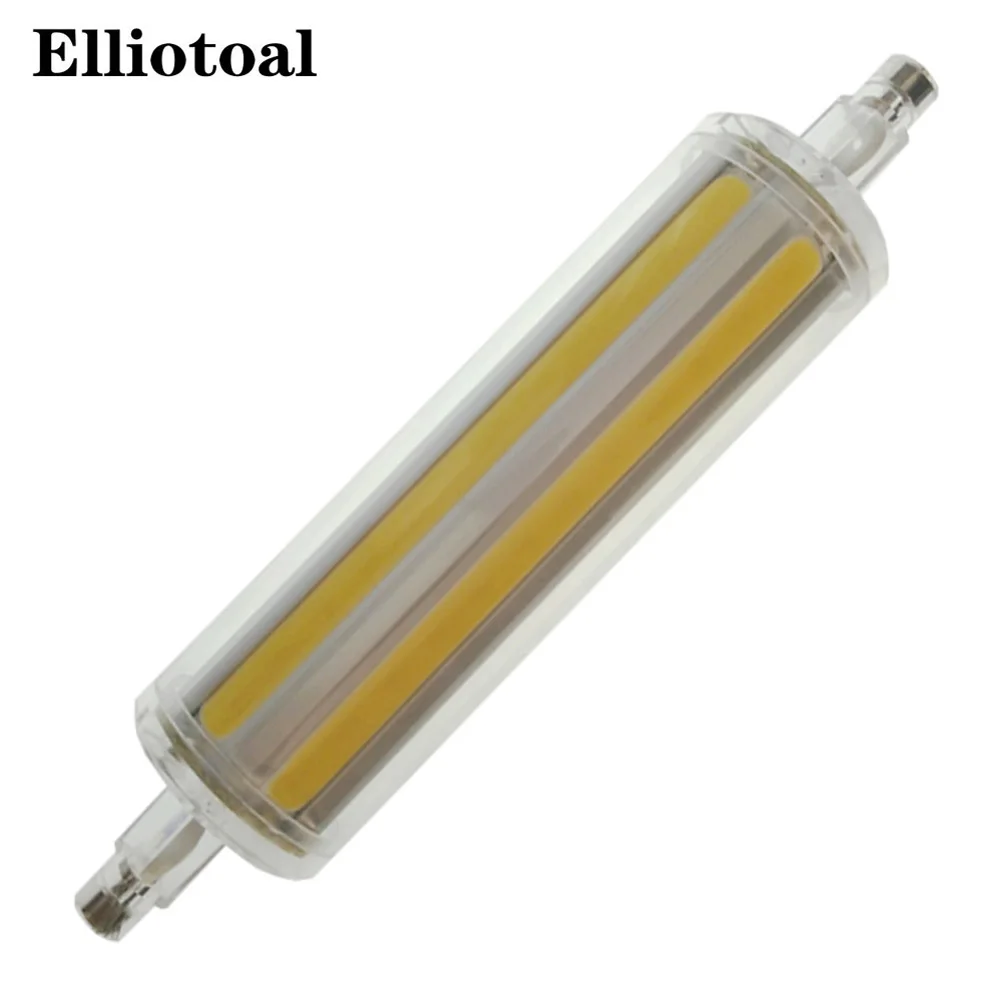 

newest led cob 10W r7s lamp 360 degree 118mm bulb J118 tube dimmable 220V replace halogen lamp 25mm diameter AC85-265V