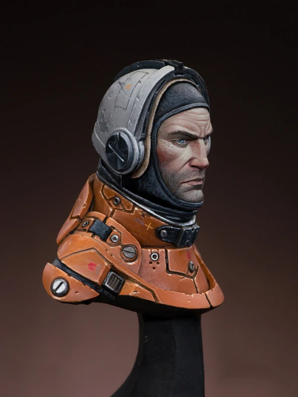 Разобранный 1/12 астронавтов бюст солдат фантазия не включает антенный каучуковый комплект DIY игрушки resin Смола Модель