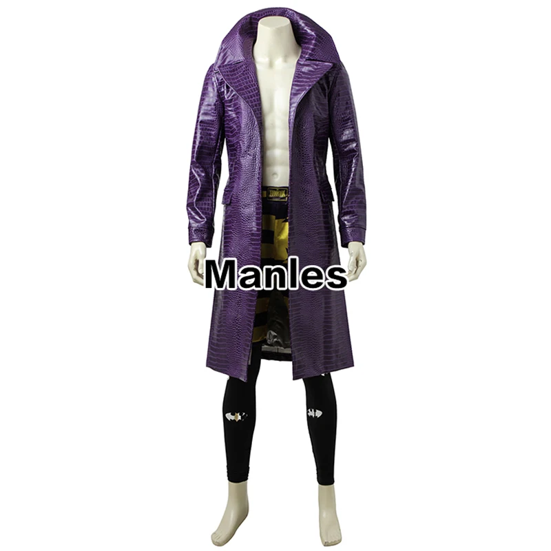 DC Comics Joker Cosplay Costume Batman Joker Costume Cosplay Joker Trench Joker Outfit Halloween Co