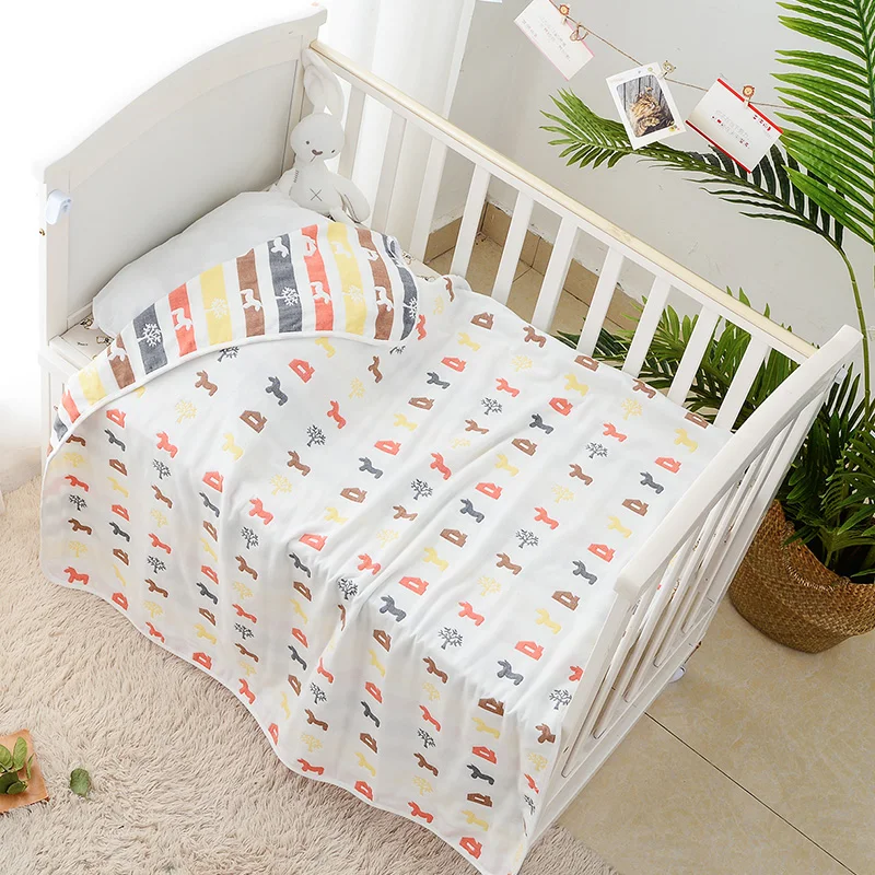 

6 layers cotton gauze children's air conditioner kindergarten summer cover baby summer cool quilt