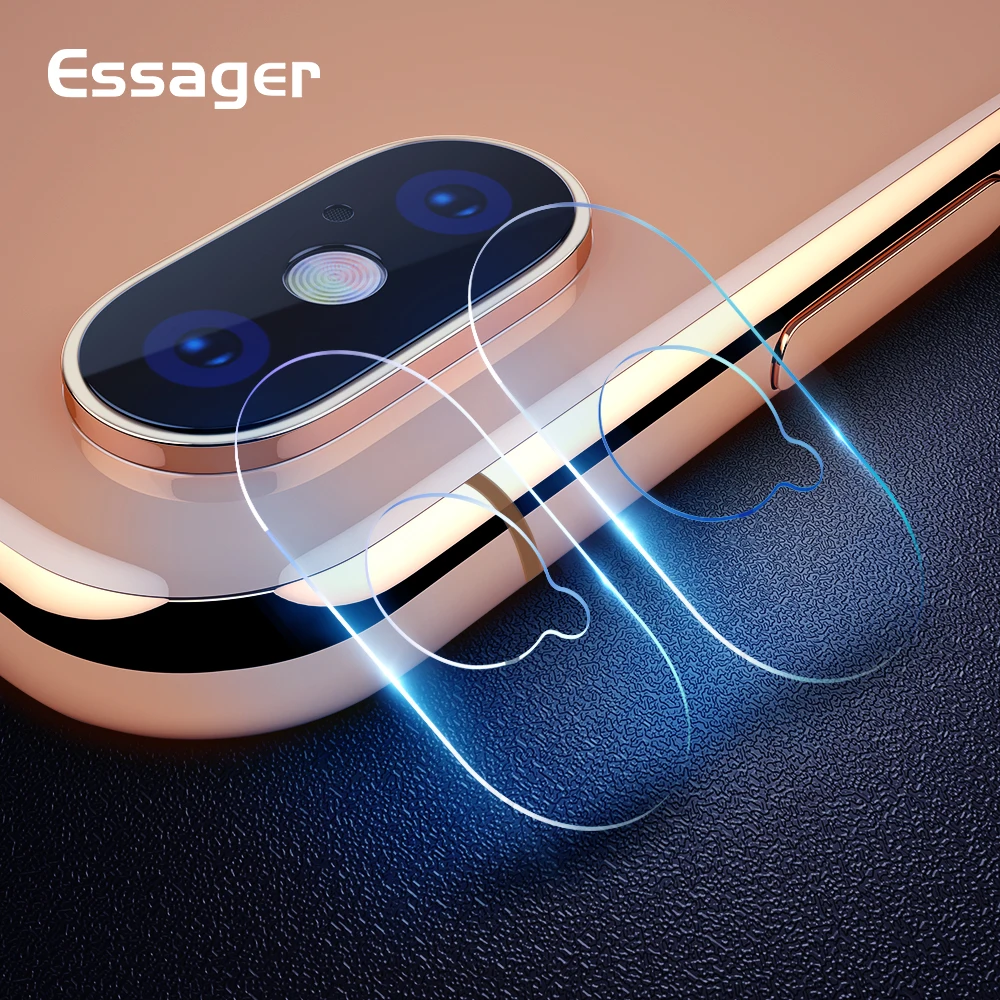 

Essager Back Camera Lens Screen Protector for iphone X S Xs Max XR Xsmax 8 7 Plus 9H Tempered Glass Camera Lenses Protector Film