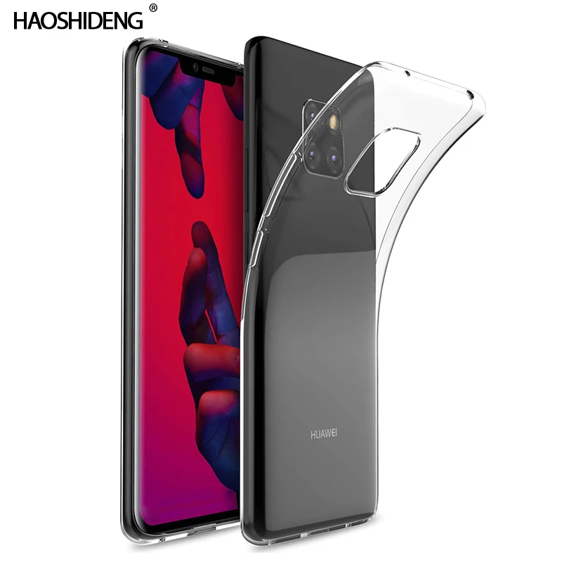 Чехол для huawei mate 20 Pro TPU Силиконовый прочный прозрачный мягкий чехол защитный на