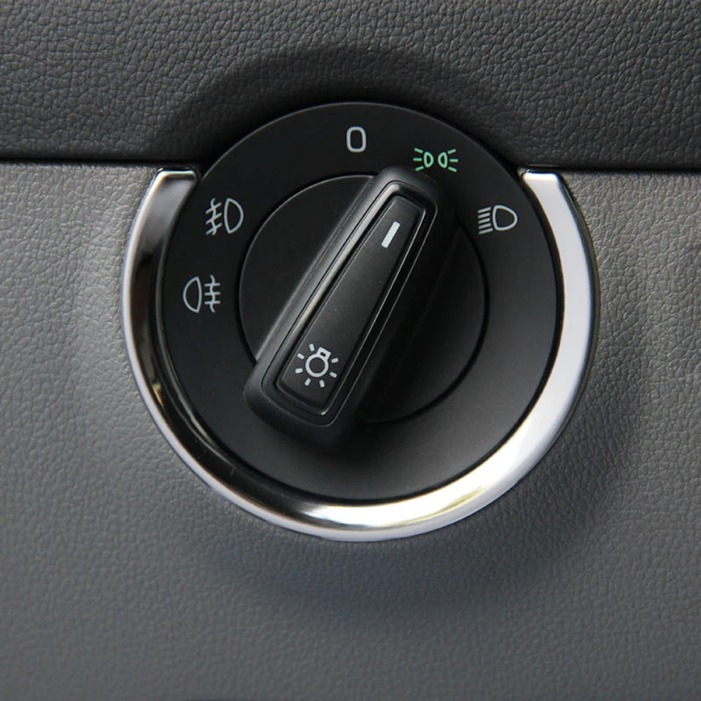 

Interior Head light Switch Button Cover Trim 1pcs for VW skoda octavia a7 2015