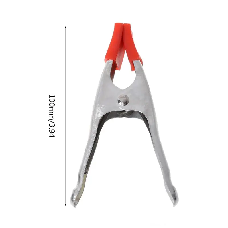

4" Metal Spring Clamp Type A Grip Clip For Woodworking DIY Craft Repair Hand Tool