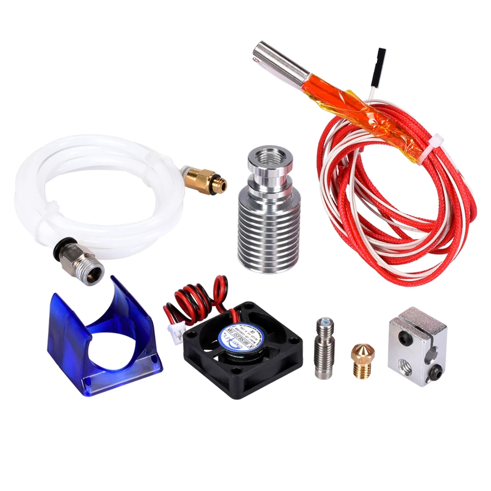 Детали для 3D принтера J head Hotend с вентилятором 1 75/3 0 мм 12 В v6 бауден волоконный