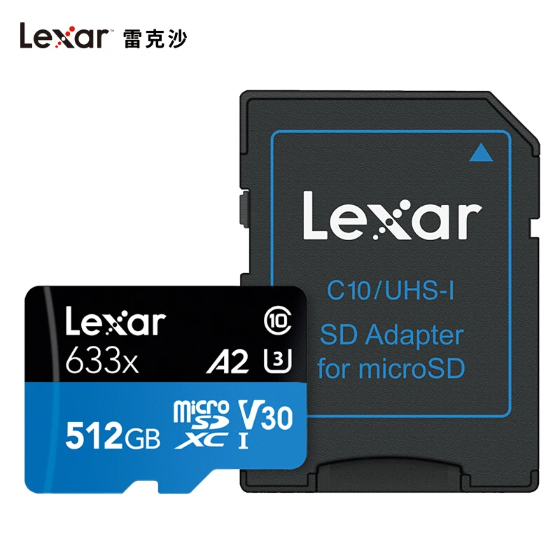 Карта Micro SD Lexar 512 ГБ, карта памяти 32 Гб 64 Гб 128 ГБ, MicroSD Max 95 м/с Uitra C10, tf-карта flash256гб, карта памяти cartao de memoria