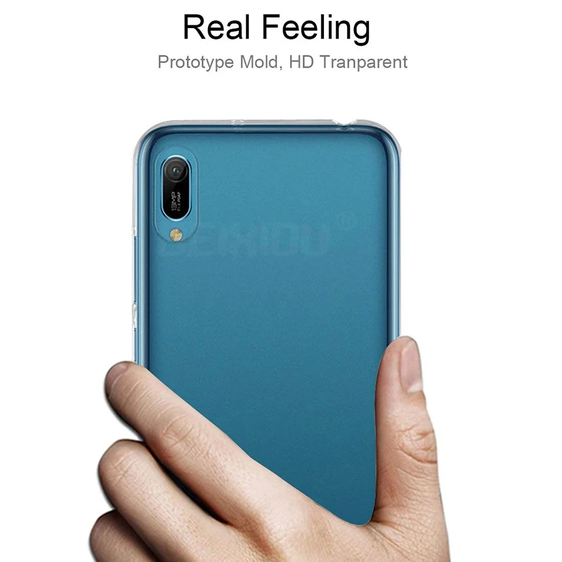 Чехол для huawei Y6 2019 TPU прозрачный мягкий чехол из силикона 6 09 защитный задней