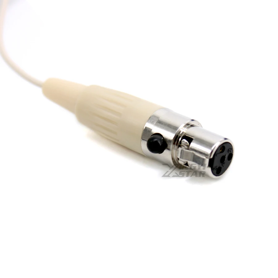 غير مرئية البسيطة XLR 4 دبوس TA4F السلكية المكثف التعادل طوق كليب على مايك Lavalier ميكروفون ل SHURE نظام لاسلكي الارسال